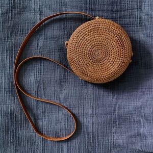 Woven crossbody bag
